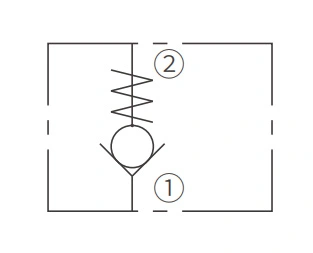 Betriebs symbol für ICV2000-G12 Schraub ventil