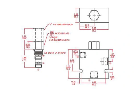 Leistung/Dimension/Schnitt zeichnung des IEP10-S35 pilotierten Logik element ventils