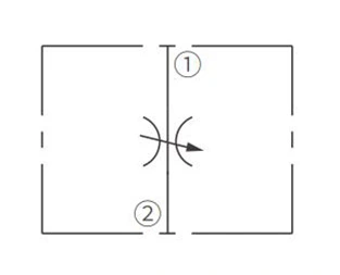 Betriebs symbol des INV08-21 hydraulischen Nadel ventils