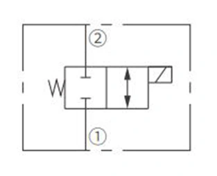 Operation Symbol der ISV10-24 Spule 2-Wege-N. C. Magnetventil