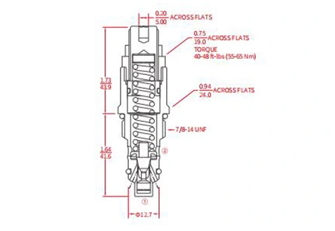 Leistung/Dimension/Schnitt zeichnung des IRV10-B20 relief ventils Direkt acting Poppet