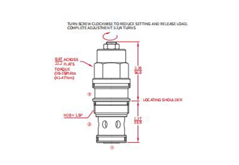 Leistung/Dimension/Schnitt zeichnung des ICBBA-LHN Ausgleichs ventils