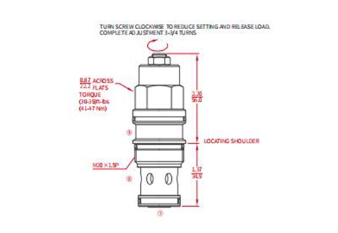 Leistung/Dimension/Schnitt zeichnung des ICBCA-LHN Ausgleichs ventils