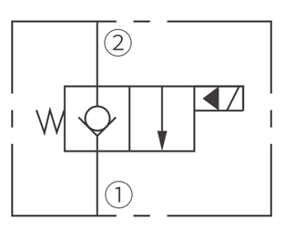 Operation Symbol der ISV10-B20 Poppet 2-Wege-N. C. Magnetventil